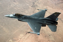 F-16 in flight
