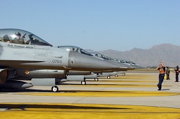 F-16 on flight line